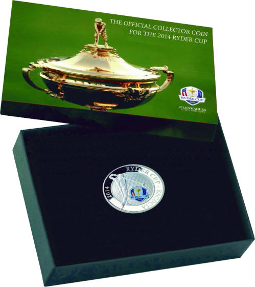 Серебряная монета Ryder Cup 2014